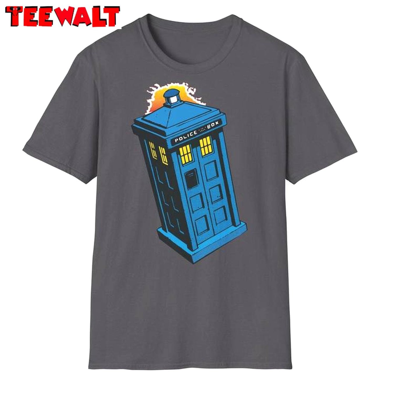 Doctor Who Tardis Must Have Sweatshirt , Unique Dr Who Art Crewneck Long Sleeve