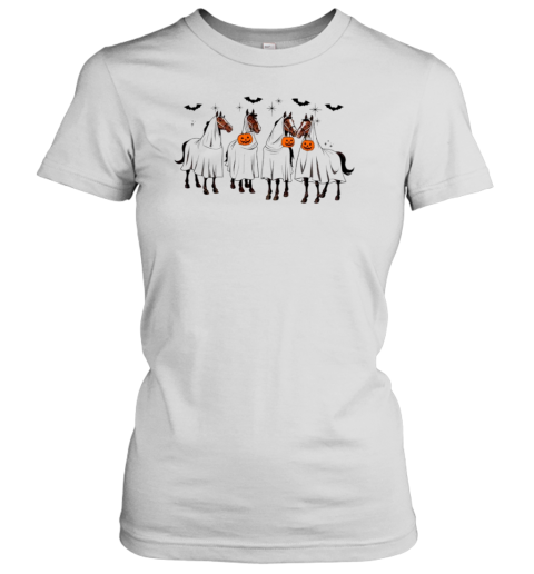 Halloween Ghost Horses Fall T-Shirt