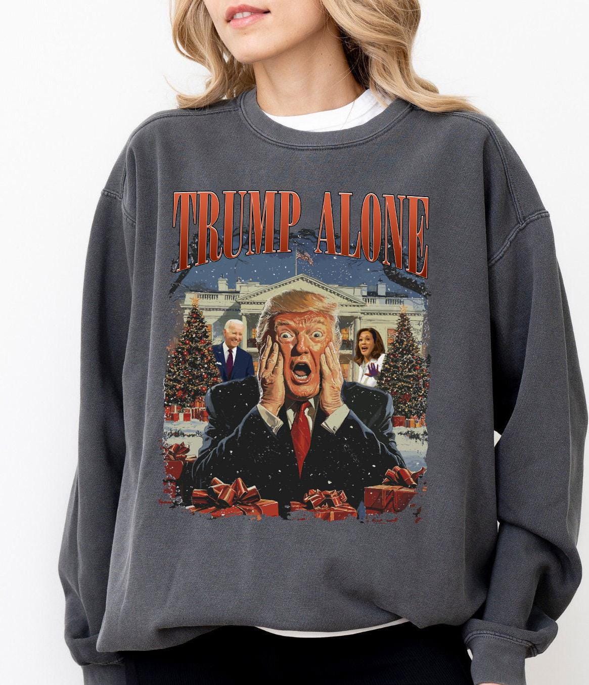 Funny Trump Home Alone Christmas Sweatshirt - Movie Shirt