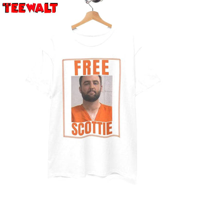 Vintage Free Scottie Scheffler Mug Shot T Shirt, Free Scottie Shirt Crewneck