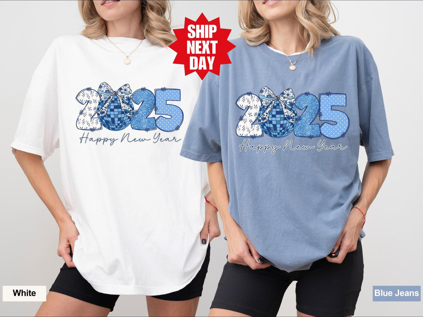 New Year 2025 Happy Crew Sweatshirt