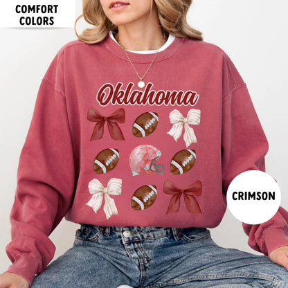 Comfort Colors Oklahoma Football Sweatshirt College Game Day Shirt