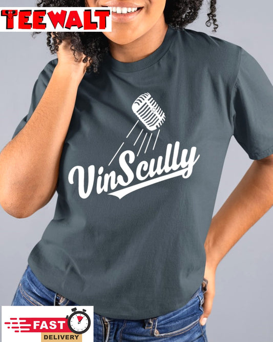 Vin Scully Microphone T Shirt