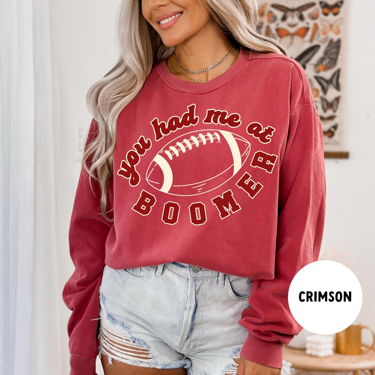 Oklahoma Football Sweatshirt, College Game Day Boomer Shirt, Comfort Colors