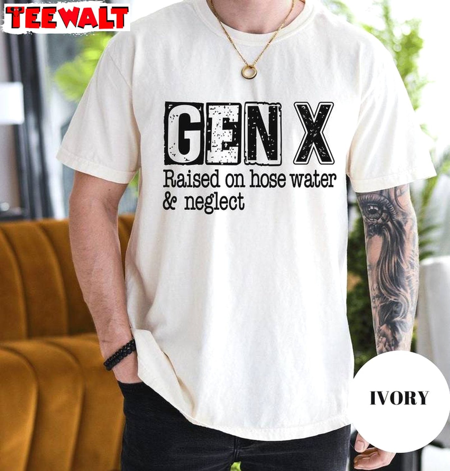 Gen X Raised On Hose Water And Neglect Unique T Shirt, Limited Gen X Shirt Sweater