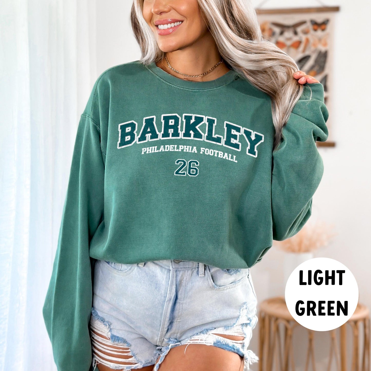 Saquon Barkley Comfort Colors Philadelphia Eagles Sweatshirt