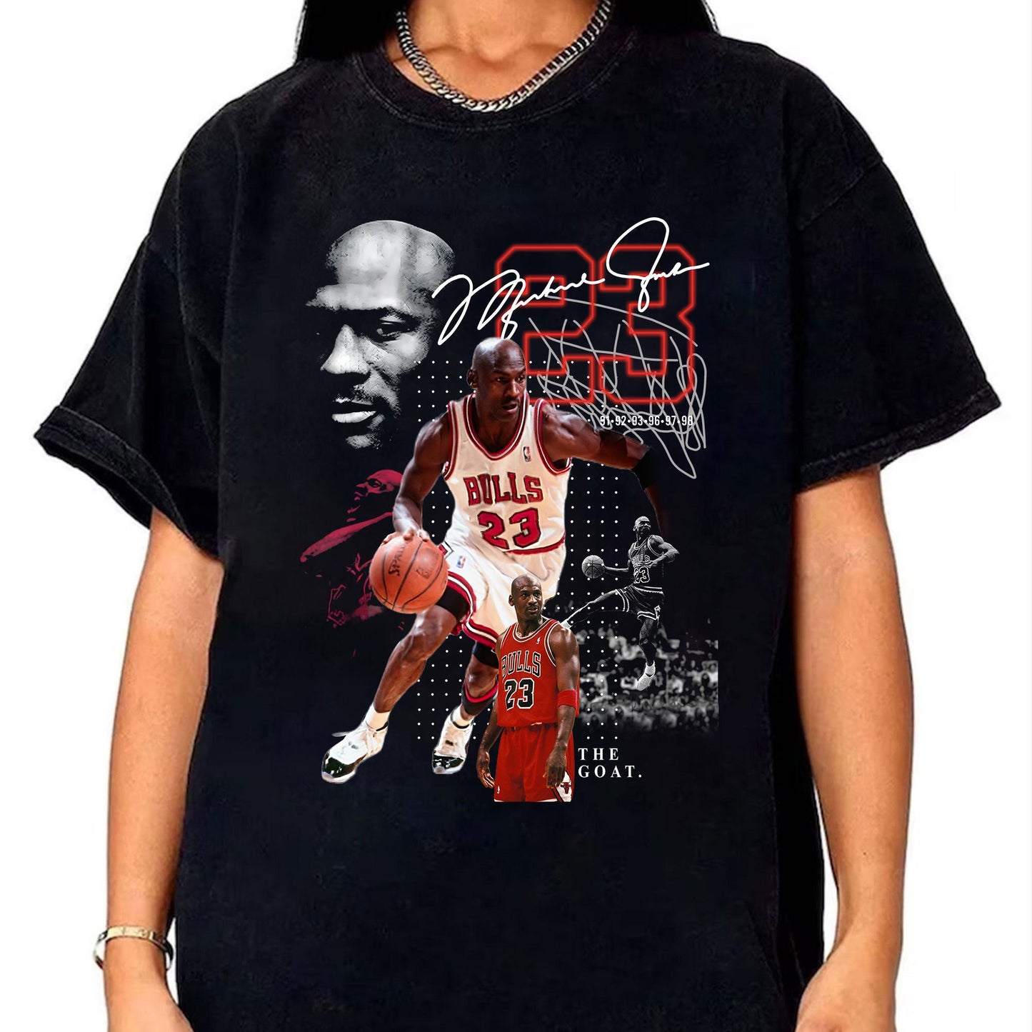 Limited Michael Jordan Retro Basketball T-Shirt Vintage 90S