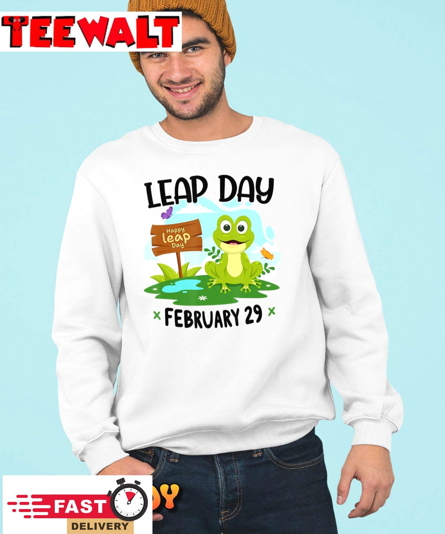 February 29th Leap Day Frog Cute Matching Leap Year 2024 T-Shirt