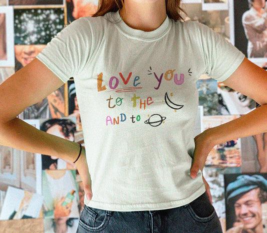 Love You To The Moon Baby Tee - Cute & Cozy T-Shirt