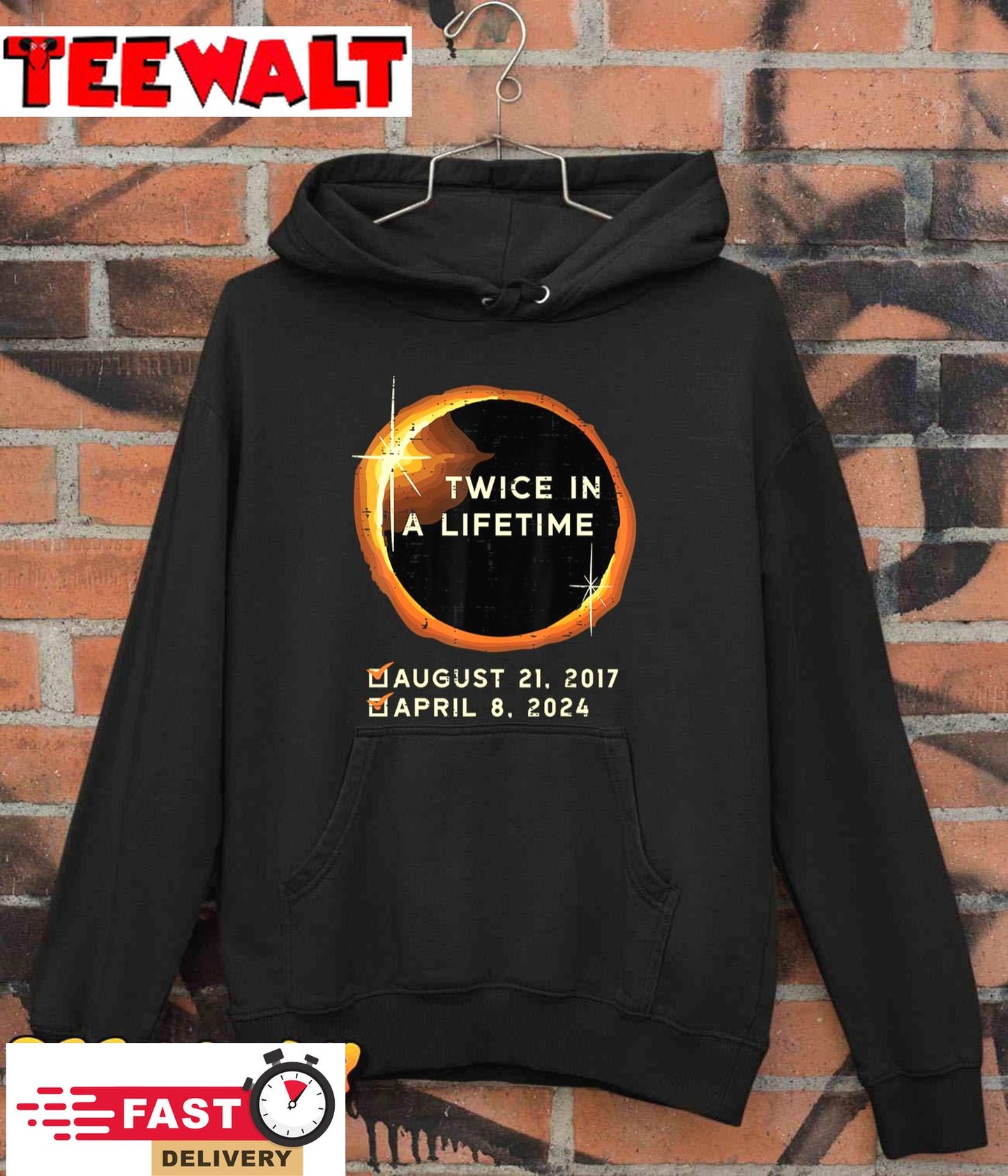 Twice In A Lifetime Total Solar Eclipse 2024 Men Women Kids T-Shirt