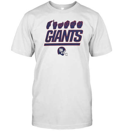 New York Giants Sign Language Hands T-Shirt