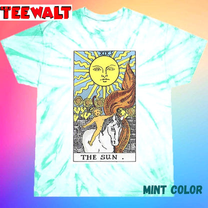 The Sun Tarot Unisex Tie Dye Tee