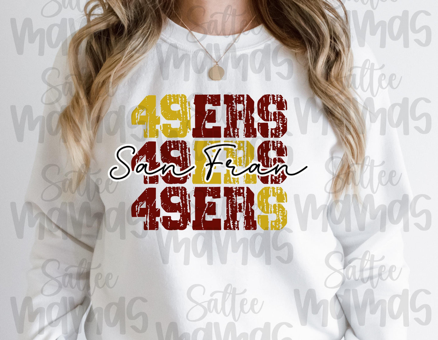 Triple 49Ers Stack San Francisco Football Apparel Gift Idea