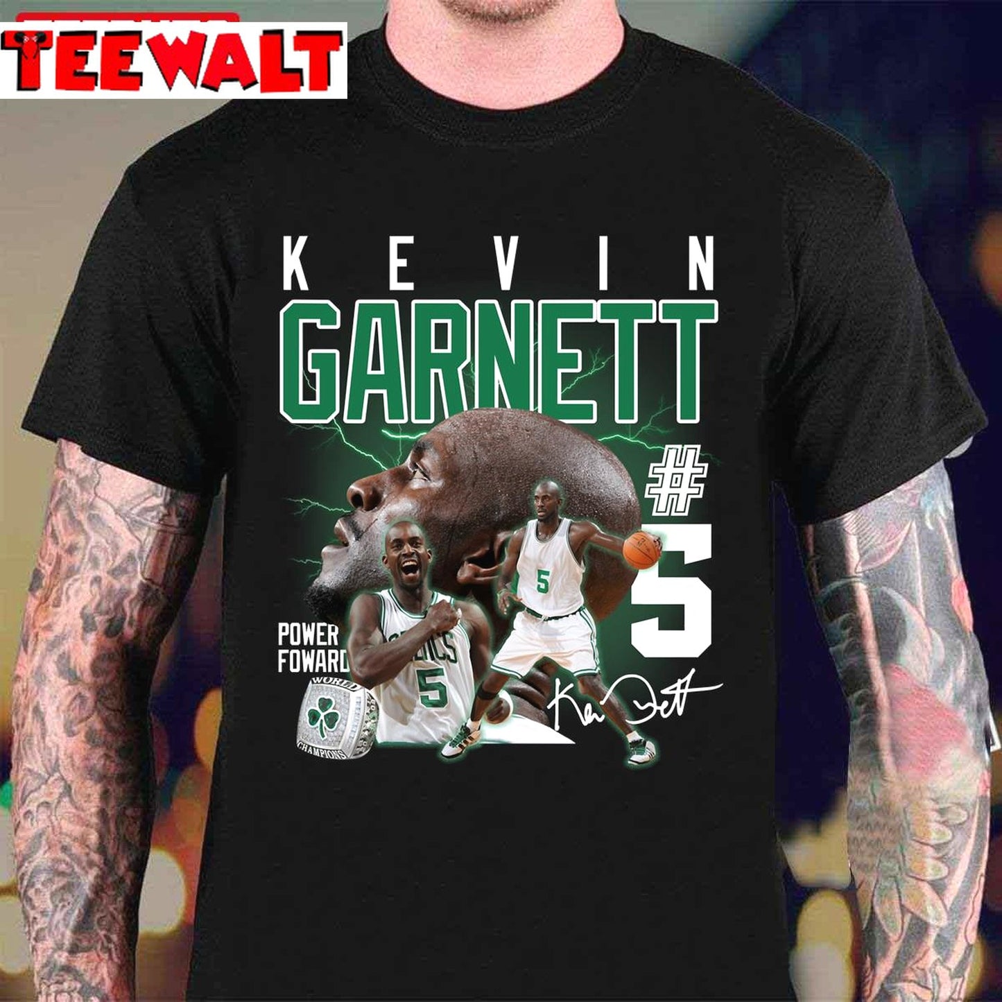 Kevin Garnett The Big Ticket Basketball Legend Signature Vintage 90s Bootleg Unisex T-Shirt