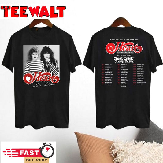 Royal Flush Tour 2024 Heart Band T-Shirt, Heart Band Signature Shirt