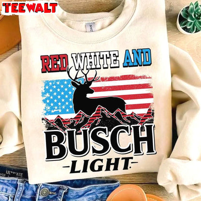 Independence Day Unisex Hoodie, Limited Red White And Busch Light