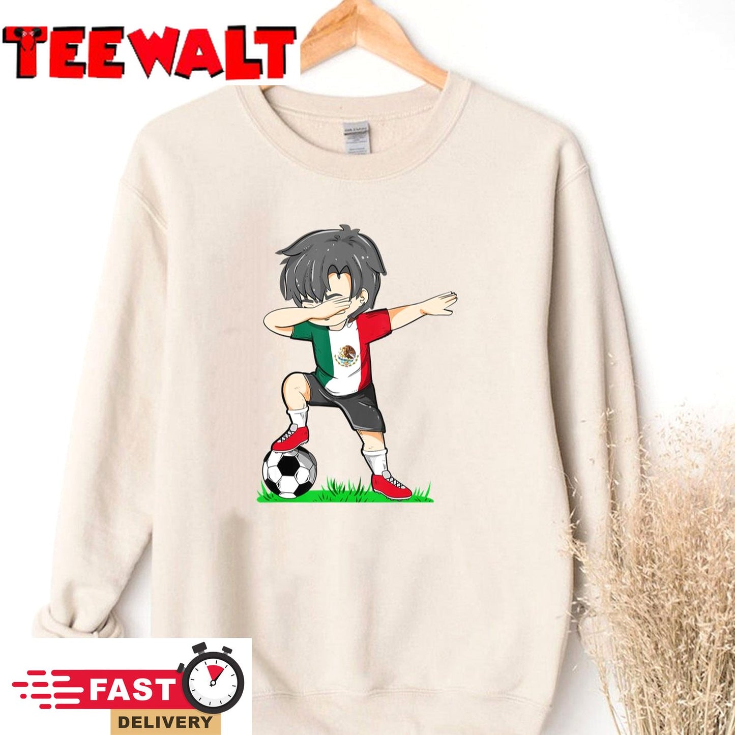 Soccer Mexico Jersey Shirt Mexican Flag Football Boys Men T-Shirt