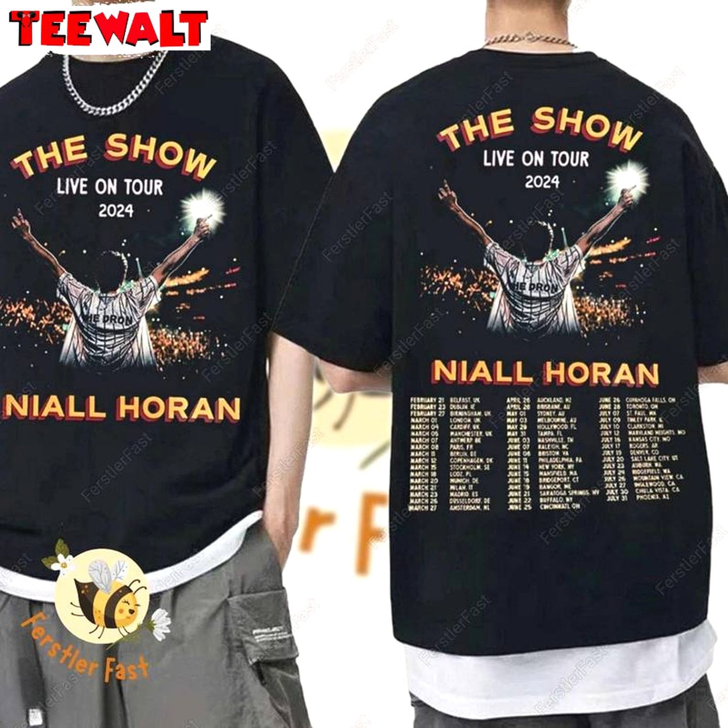 Cool Design Niall Horan Shirt, Awesome Niall Horan 2024 Tour Crewneck Long Sleeve