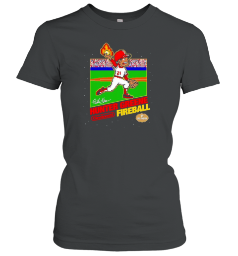 Hunter Greene 8 bit Mlbpa Cincinnati Fireball T-Shirt