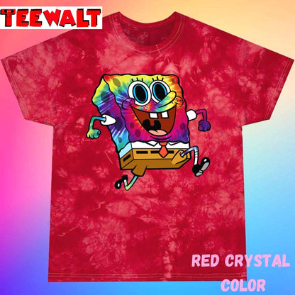 Trippy Spongebob Unisex Tie Dye T-Shirt