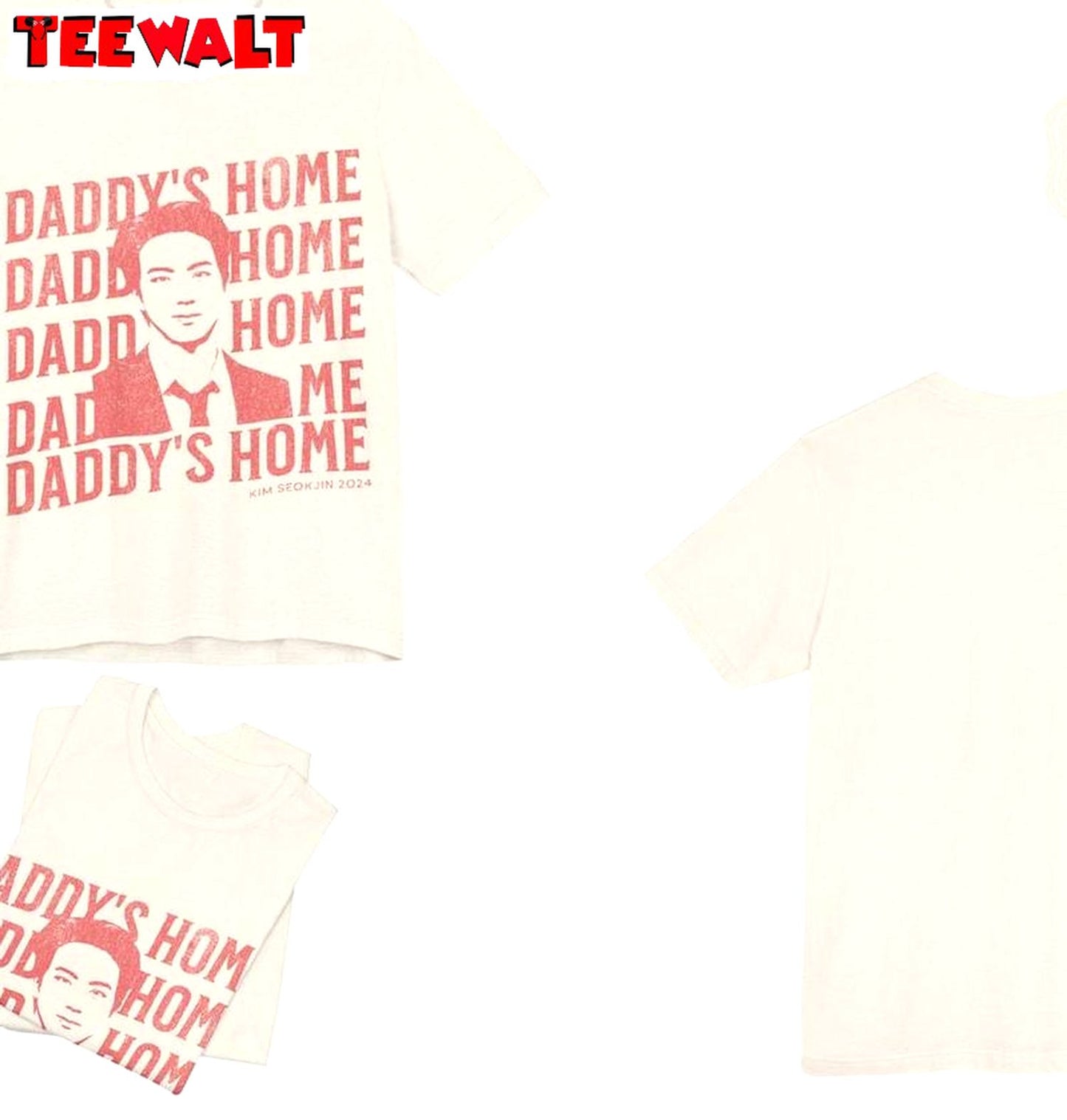 Groovy Daddy's Home T Shirt , Must Have Bts Jin Unisex Hoodie Short Sleeve