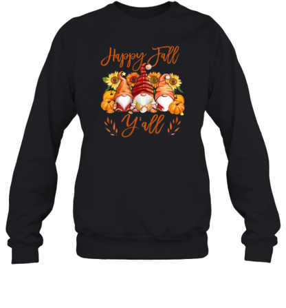 Happy Fall Y&#39all Gnome Teacher T-Shirt