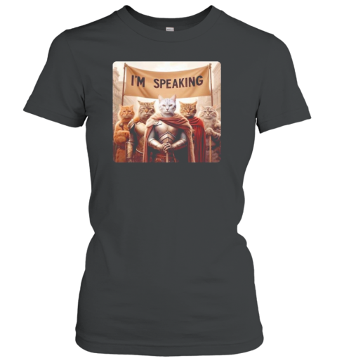 Cats Knights I'M Speaking Cats Vote Kamala T-Shirt