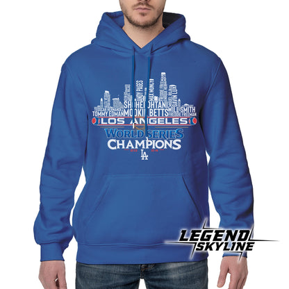 Los Angeles Baseball Champions 2024 Team City Skyline Shirt