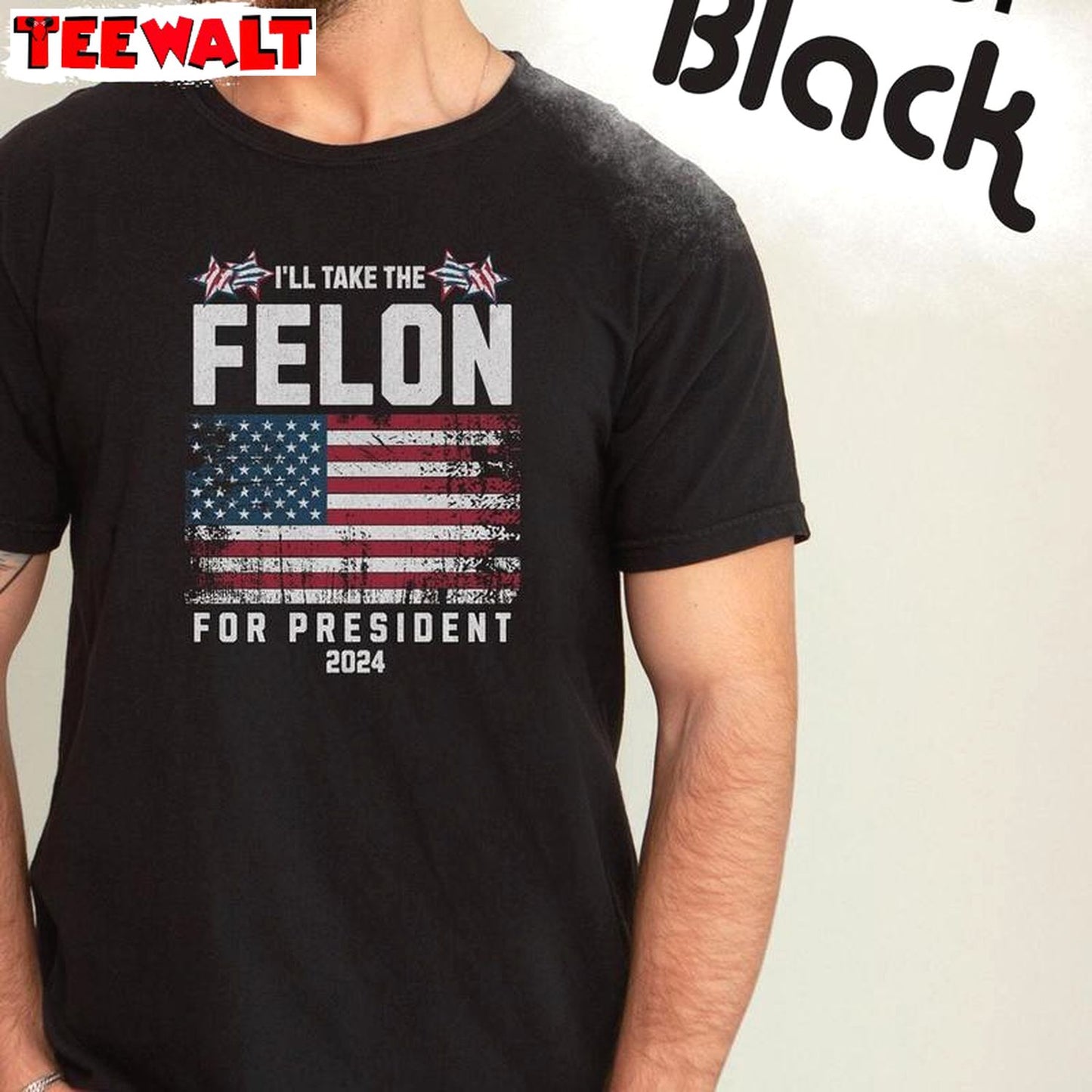 I'm Voting For The Felon Inspired Shirt, Cool Design Anti Government Crewneck