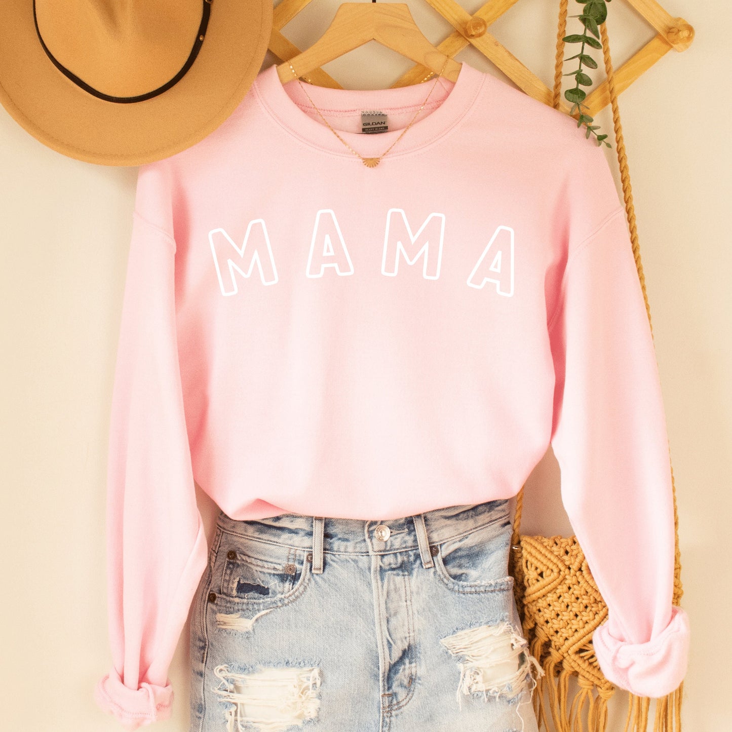 Embroidered Mama Sweatshirt - Perfect Gift For New Moms & First Mother'S Day