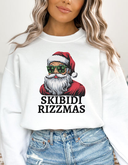 Skibidi Rizzmas Santa Claus Charisma Unisex Holiday T-Shirt