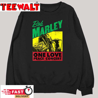 Official Bob Marley One Love Peace Concert T-Shirt