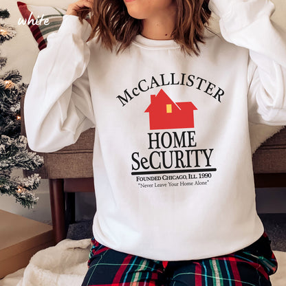 Home Alone Sweatshirt - Mccallister Home Security Christmas