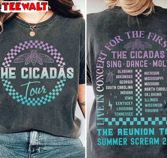 Awesome Cicadas Summer Scream Unisex Hoodie, Limited Cicada Comeback Tour Shirt Tank Top