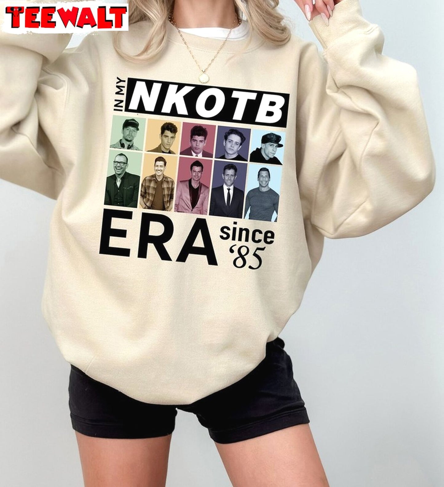 Cool Design New Kids On The Block Shirt, Trendy On The Block Era Sweatshirt Long Sleeve