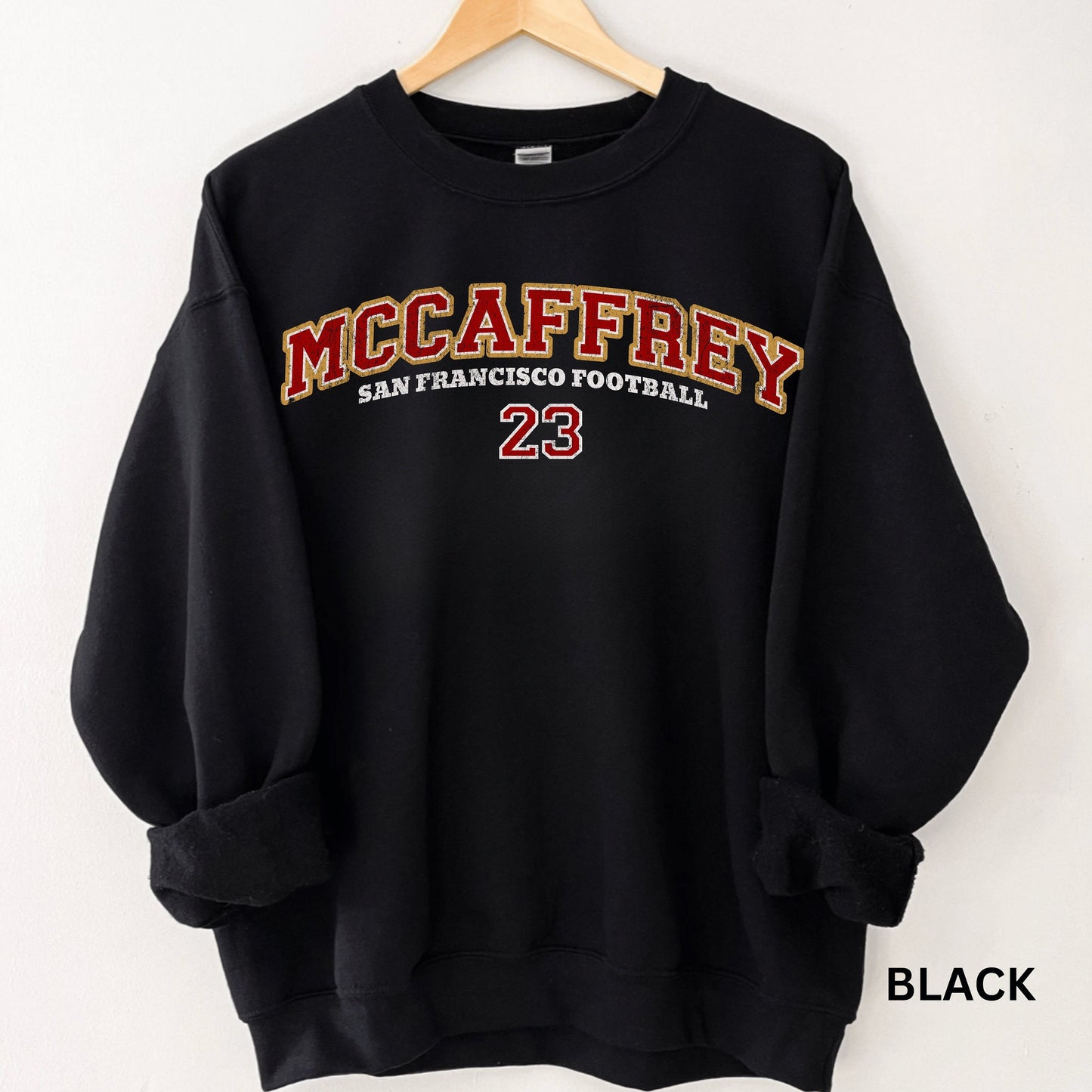 Christian Mccaffrey San Francisco Football Crewneck Sweatshirt Hoodie