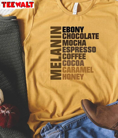 Creative Melanin Sweatshirt , Inspirational Juneteenth Coffee Shirt Unisex Hoodie