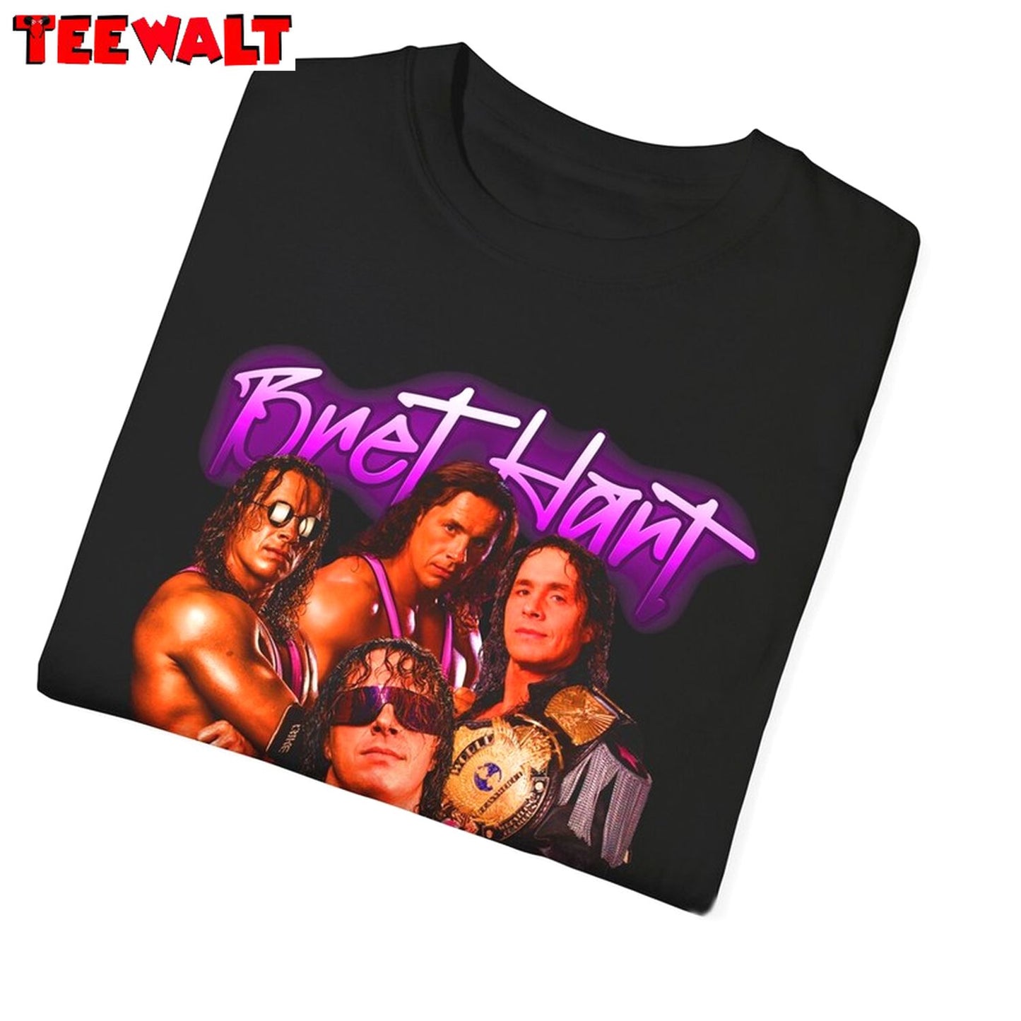 Bret Hart T Shirt, Comfort Wrestling Long Sleeve Sweater