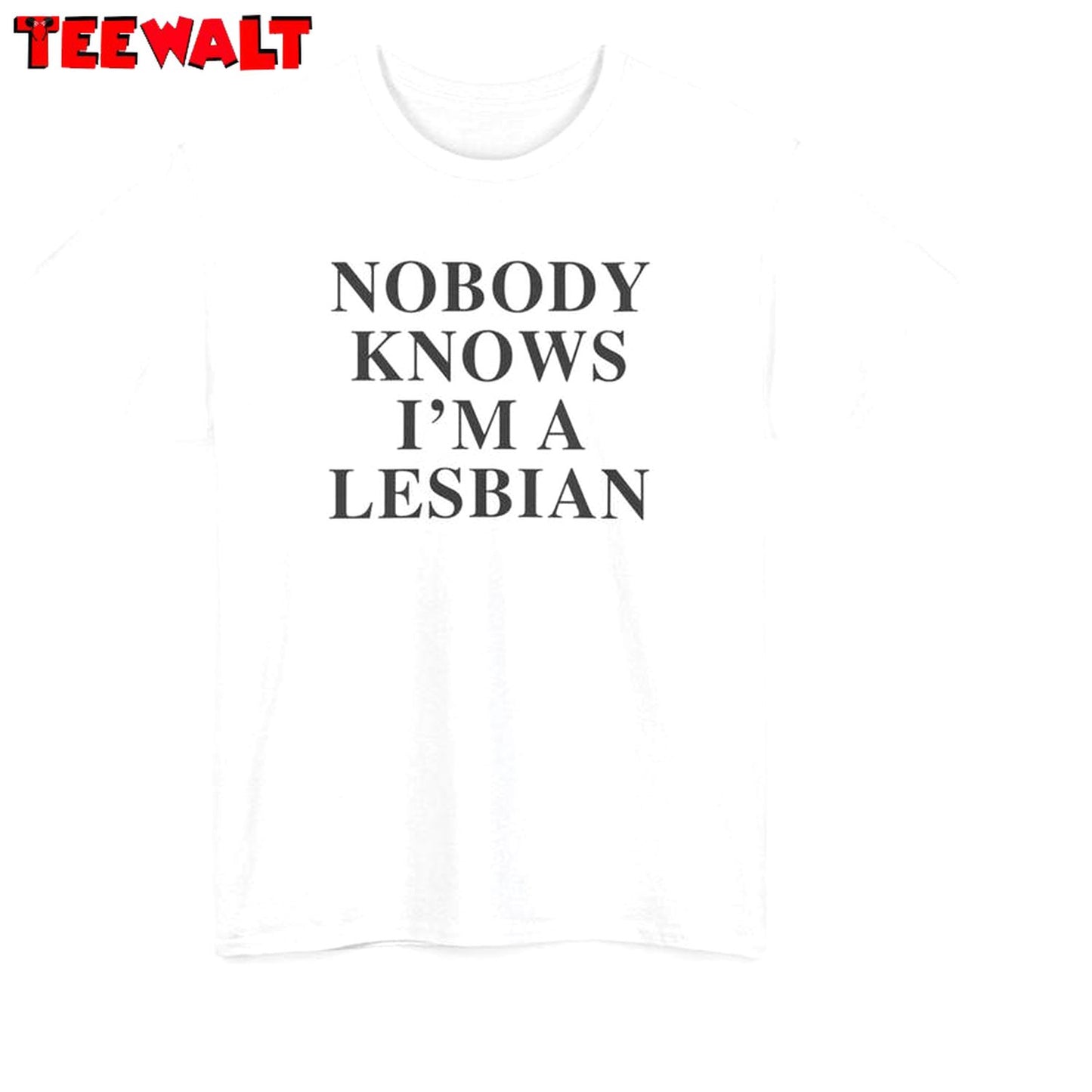 Pride Lesbian Unisex Hoodie, Retro Nobody Knows I'm A Lesbian Shirt Long Sleeve