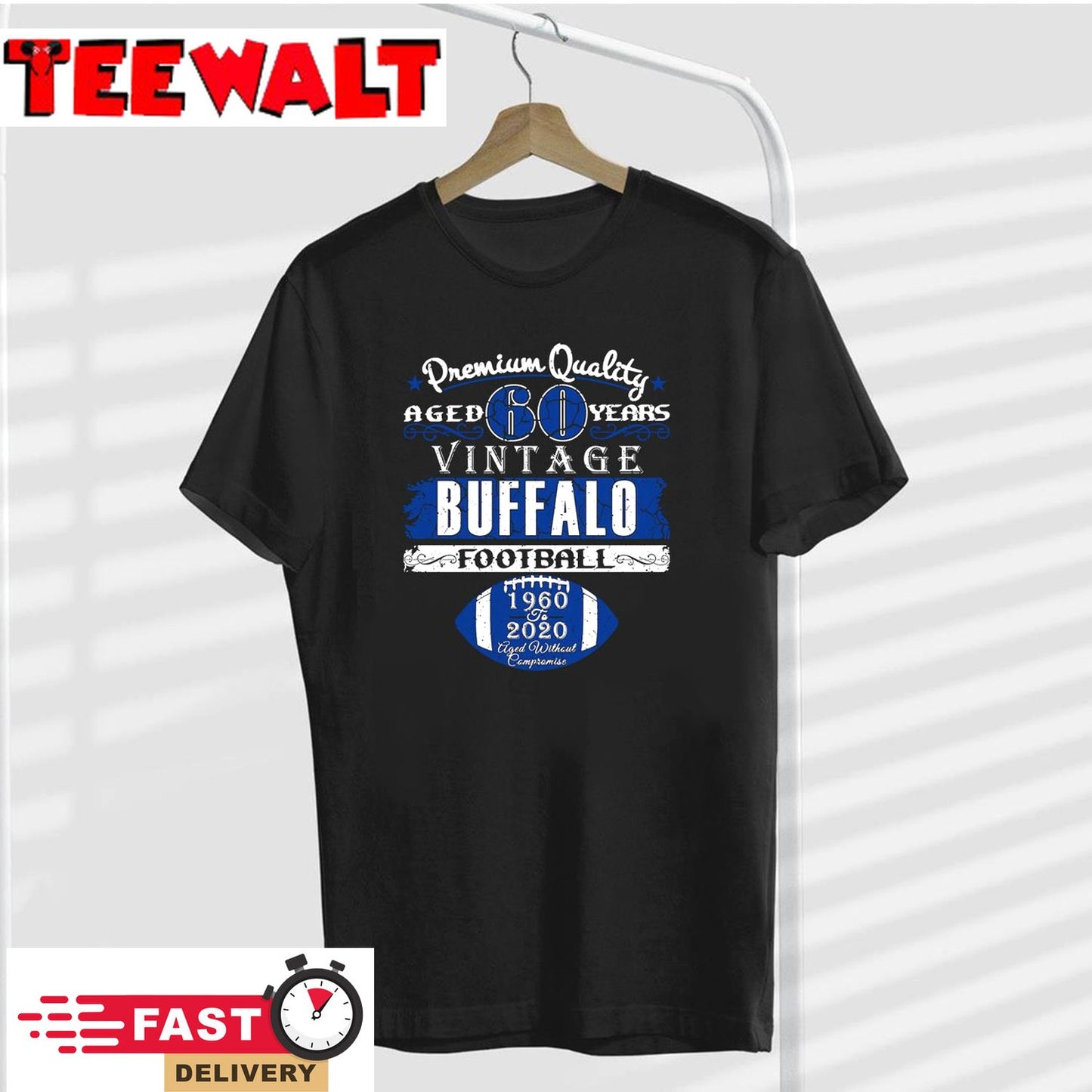 Buffalo Football Fan 60 Years Vintage 1960 Unisex T-Shirt