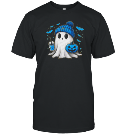 Halloween Los Angeles Chargers NFL Football Fan Ghost With Pumpkin T-Shirt