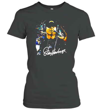 Jim Harbaugh Los Angeles Chargers vintage signature T-Shirt