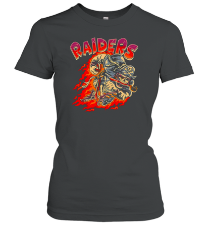 Las Vegas Raiders Skeleton Flame T-Shirt