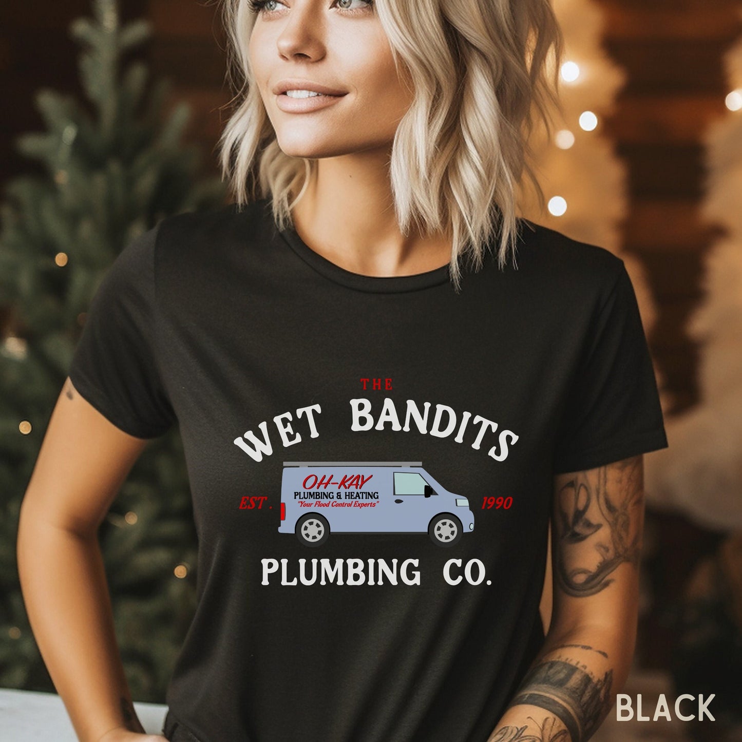 Wet Bandits Plumbing Co. T-Shirt - 90S Christmas Movie Shirt