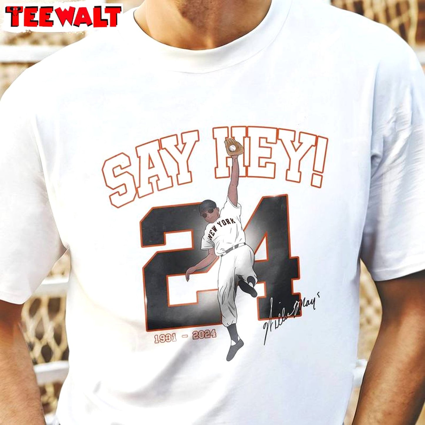 Comfort Willie Mays Shirt, Limited Say Hey Baseball Short Sleeve Crewneck