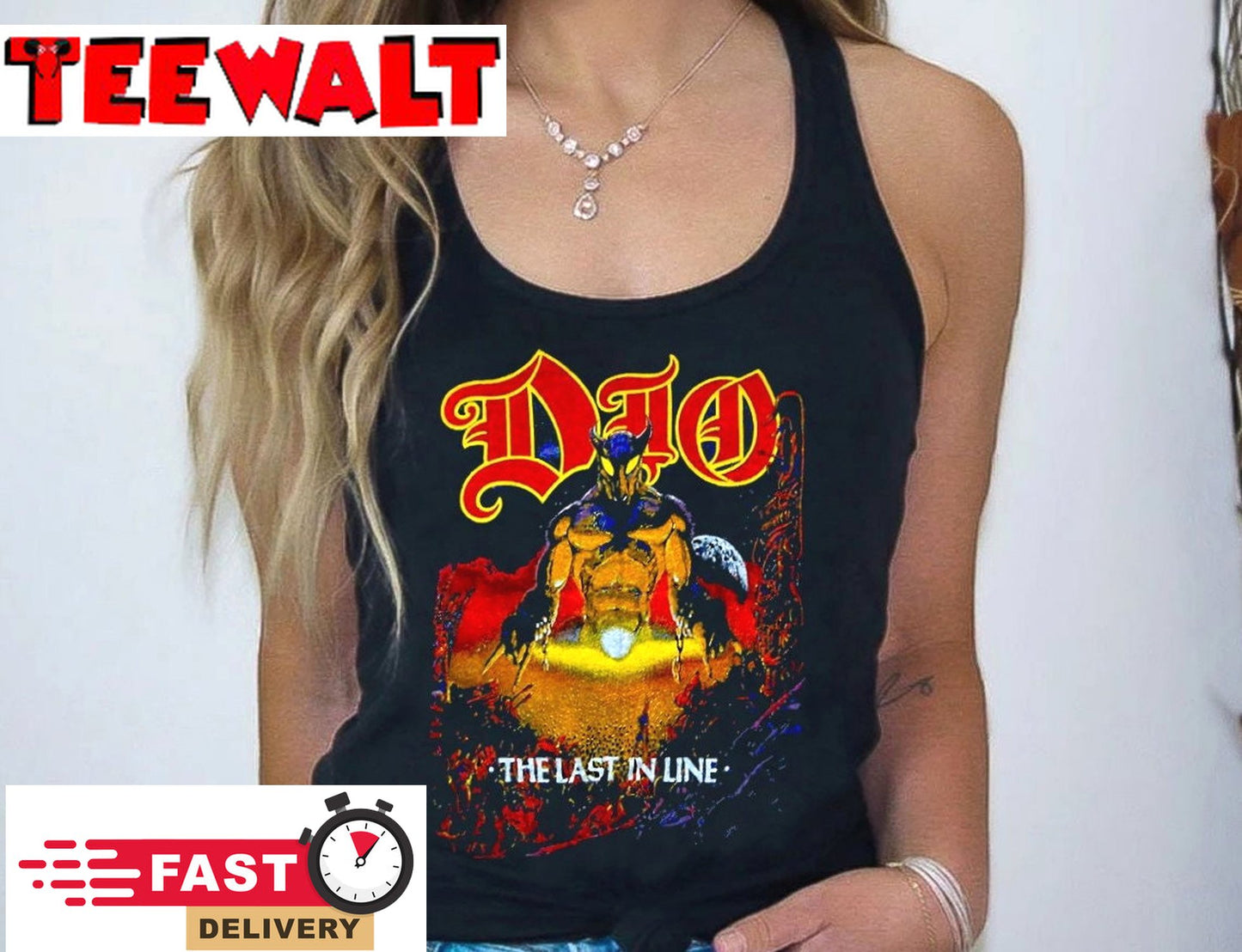 Dio Last In Line Tour Heavy Metal Rock Band Concert T Shirt