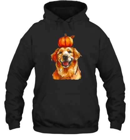 Halloween Golden Retriever Dog , Funny Halloween Golden Retriever T-Shirt