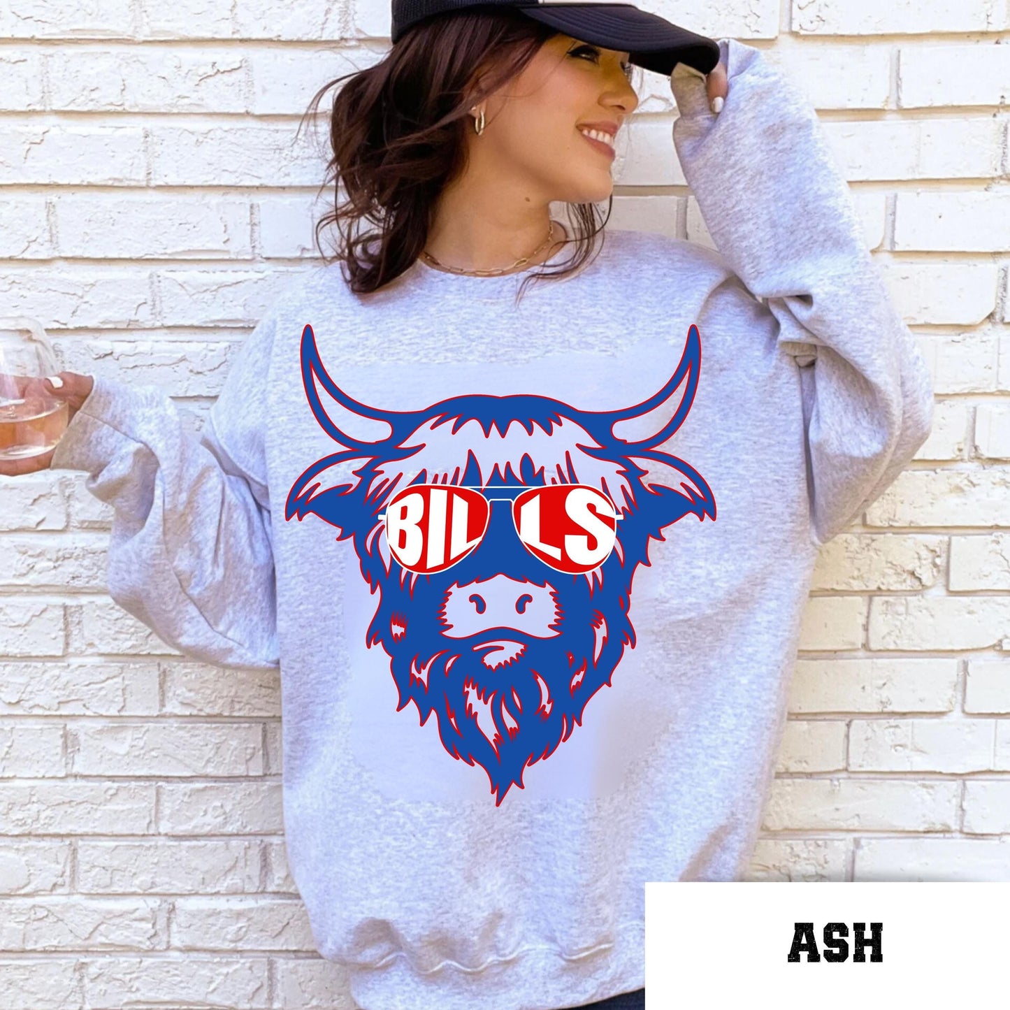 Buffalo Football Sweatshirt, Vintage Style Josh Allen Buffalo Crewneck