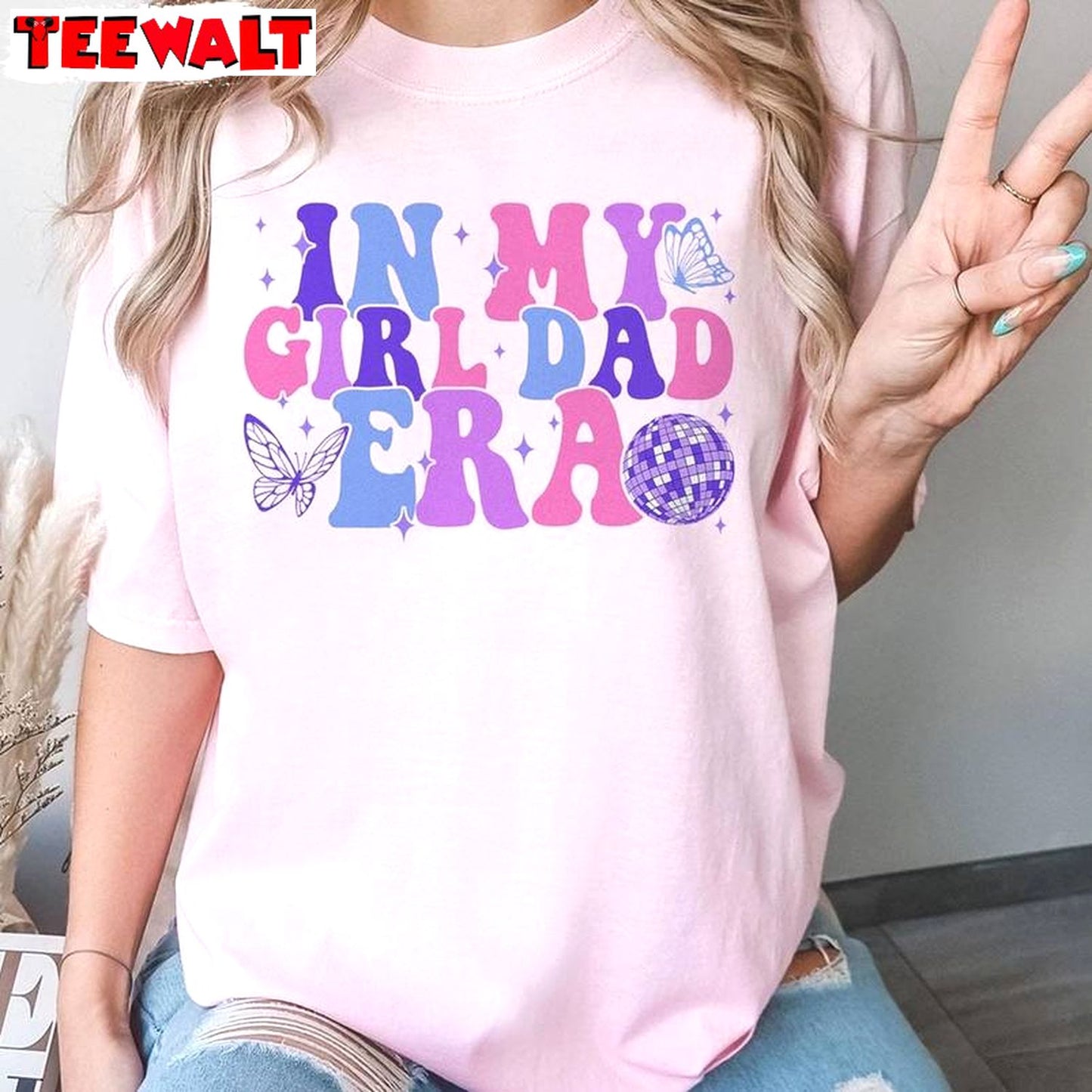 Awesome In My Girl Dad Era Shirt, Limited Dad Birthday Sweater