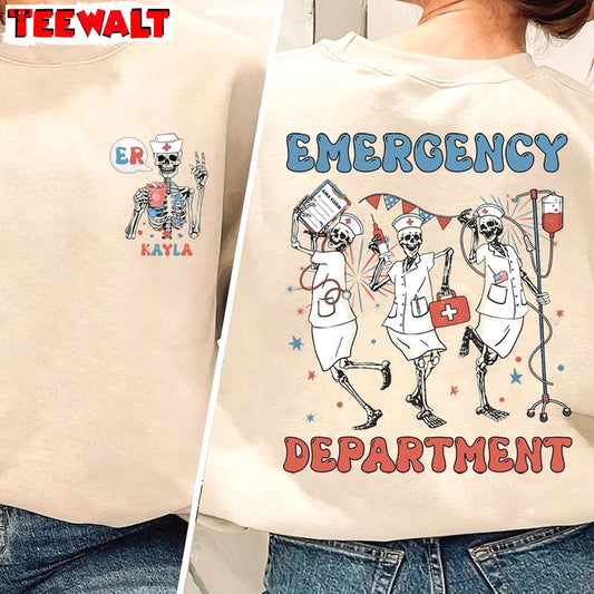 Independence Day Nurse Unisex Hoodie, Emergency Department 4th Of July